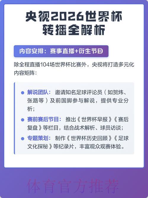 2026世界杯赛事直播全攻略:各大转播平台画质清晰度深度对比评测 2026世界杯赛事直播全攻略:各大转播平台画质清晰度深度对比评测